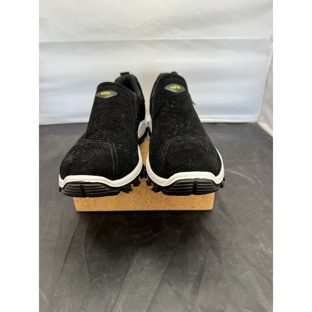 UFK Sport Men’s US 13 Black Faux Suede Slip-On Walking Sneakers New without Box